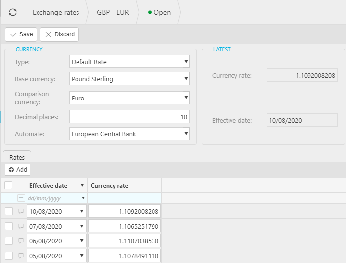 Exchange Rates Iplicit